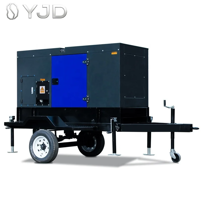 50hz Trailer Type Silent 50KW diesel Generator Set 60kva with Cumm-ins Engine 4BTA3.9-G2