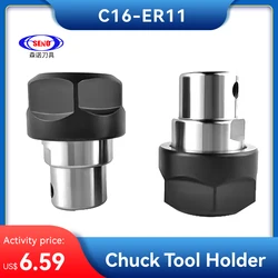 SENO ER11 ER16 ER20 ER25 Thread Tool Post C16 C20 C25 Engraving Machine Drill Chuck Tool Holder Motor Spindle Thread Motor Shaft