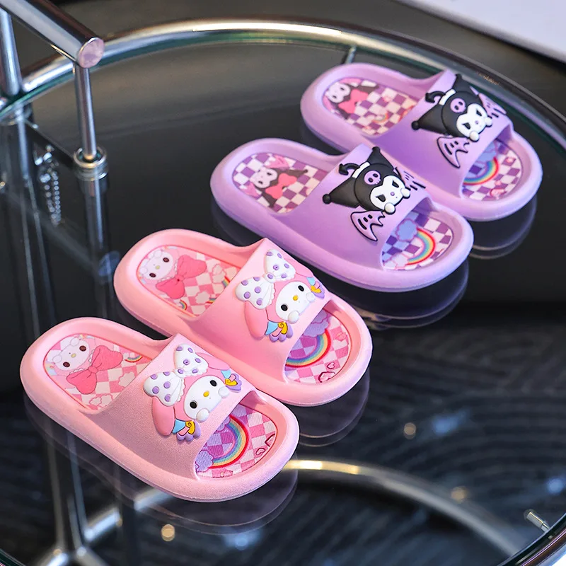 

Sanrio Melody Children's Slippers Summer Girls Indoor Bath Non-slip Baby Home Boys' Slippers kids shoes for girl boys shoes