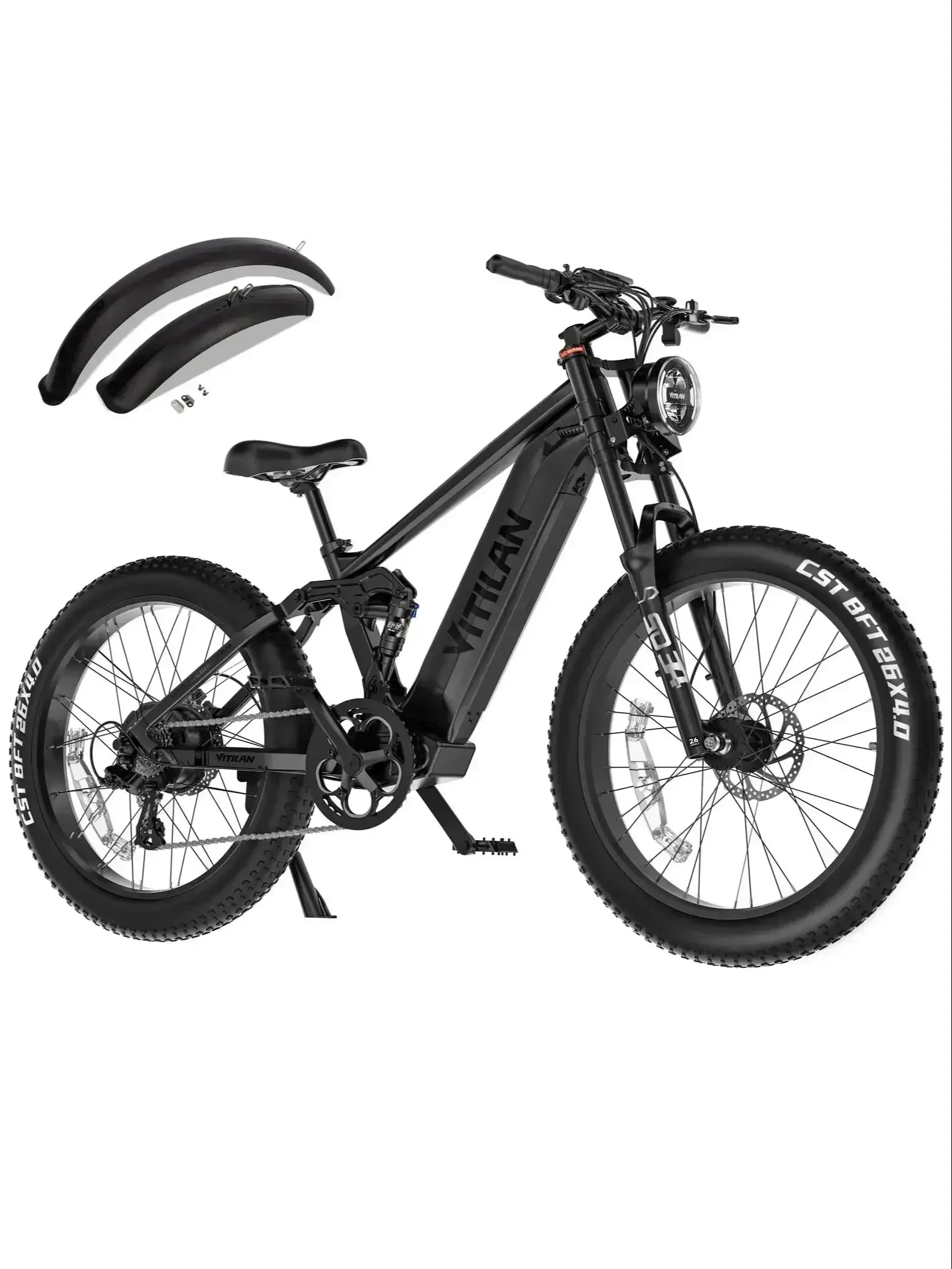 AliExpress NONE VITILAN T7 PRO ADULT ELECTRIC BIKE 1000W MOUNTAIN ELECTRIC BIKE 52V20AH BATTERY 26 inch fat tire off-road electric bike