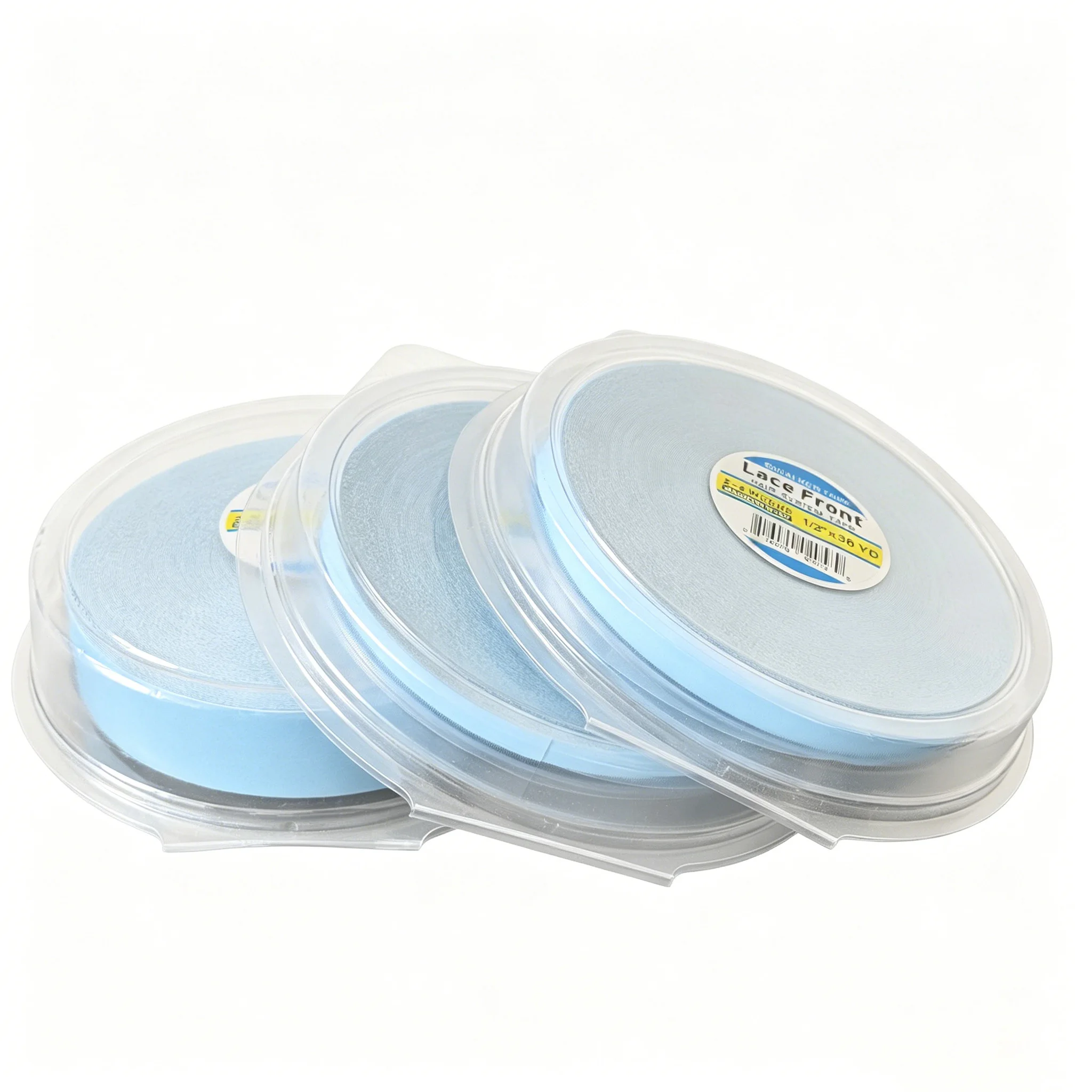 Blue Lace Front Wig Tape with Case, 0.8/1.27/2.54cm 3 YARDS/12YARDS/36YARDS Double Sided Adhesive Tape for Hair System Toupee