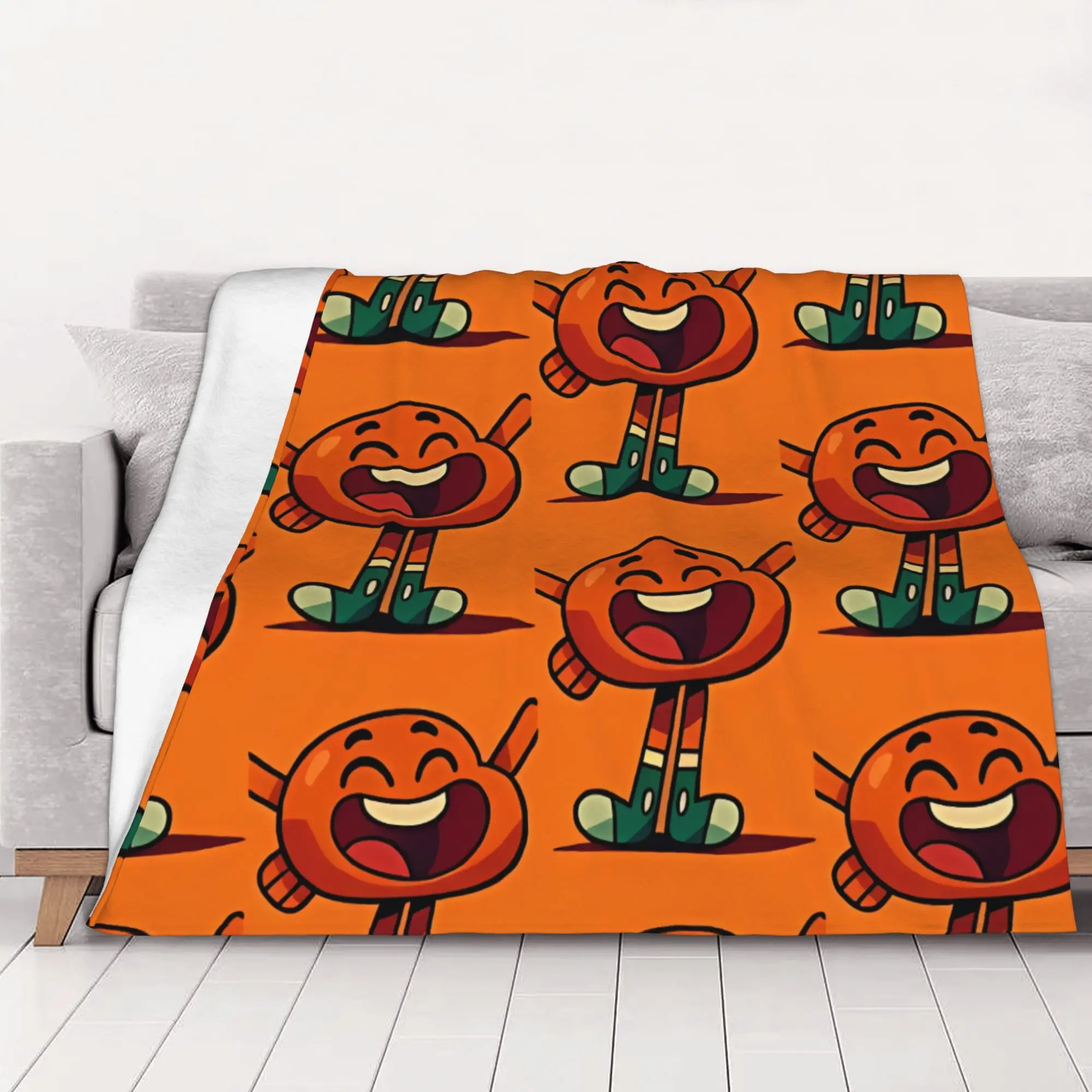 1PC home Cutecore Darwin Watterson tThe Amazing World of Gumball Blanket Super Cosy Plush Home Living Room Sofa halloween
