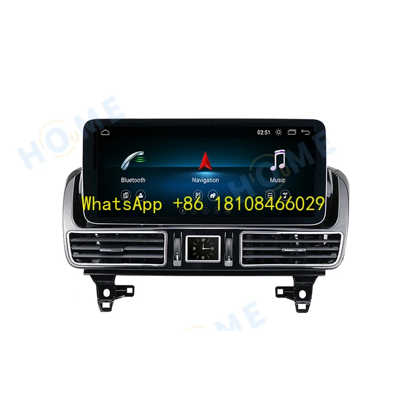 

Автомобильный мультимедийный плеер Snapdragon Android 12 12,5 дюймов 8 + 128G для Mercedes Benz GLS GLE ML W166 GL X166 Auto Carplay 2015-2018