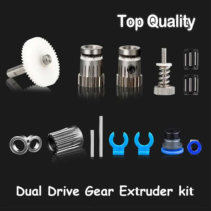 For Prusa DIY Bowden Direct Extruder Dual Drive Gear Hardened Steel Upgrade Feed Gear Extruder Kit For BMG Extruder kit