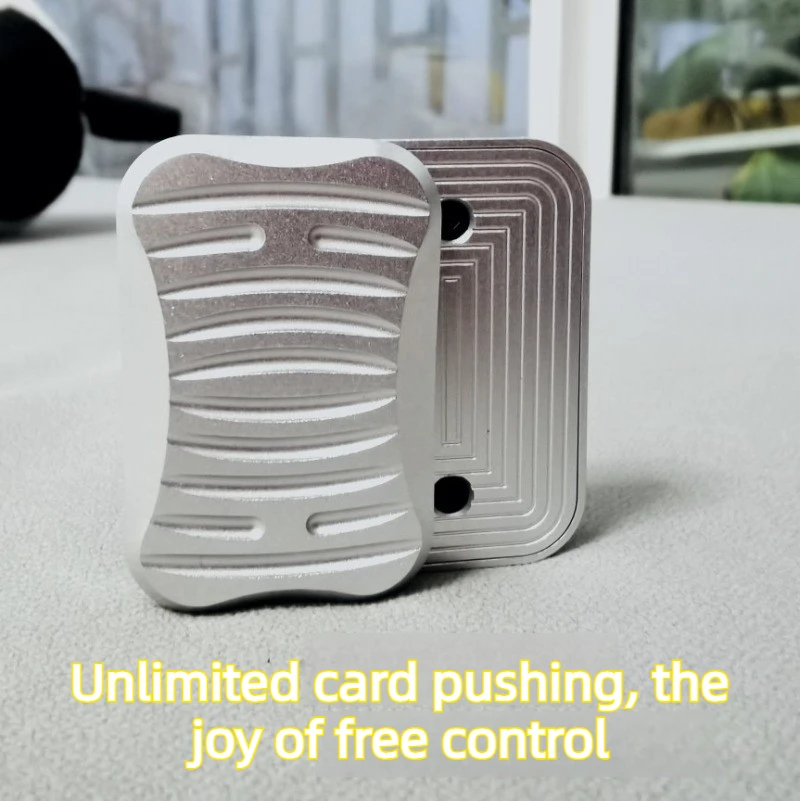 

JXEDC Sword Mark Unlimited Position Stainless Steel Mechanical Magnetic Fingertip Push Card Desktop Decompression Toy