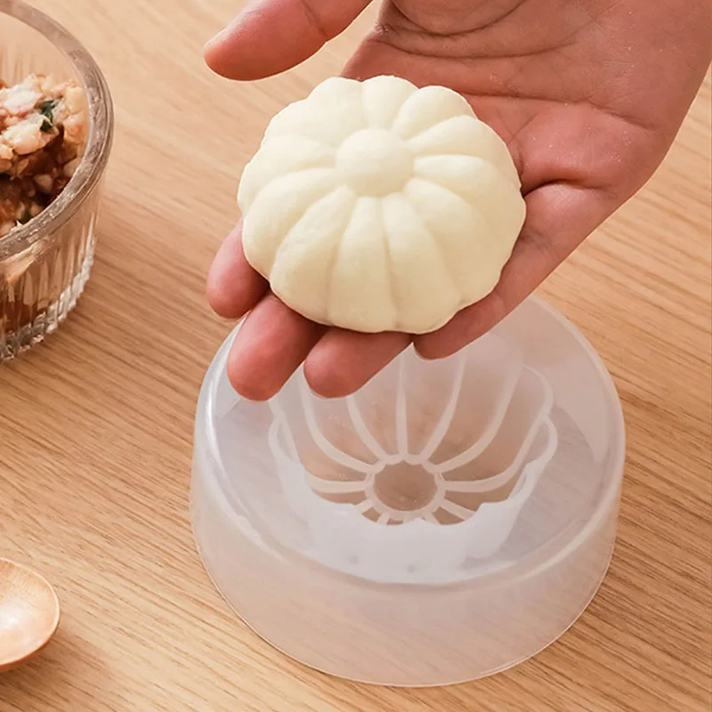 Kitchen DIY Pastry Pie Dumpling Maker Bun Mould Baozi Mold Steamed Stuffed Bun Cakes Making Mould Manual Baking Pastry Tools