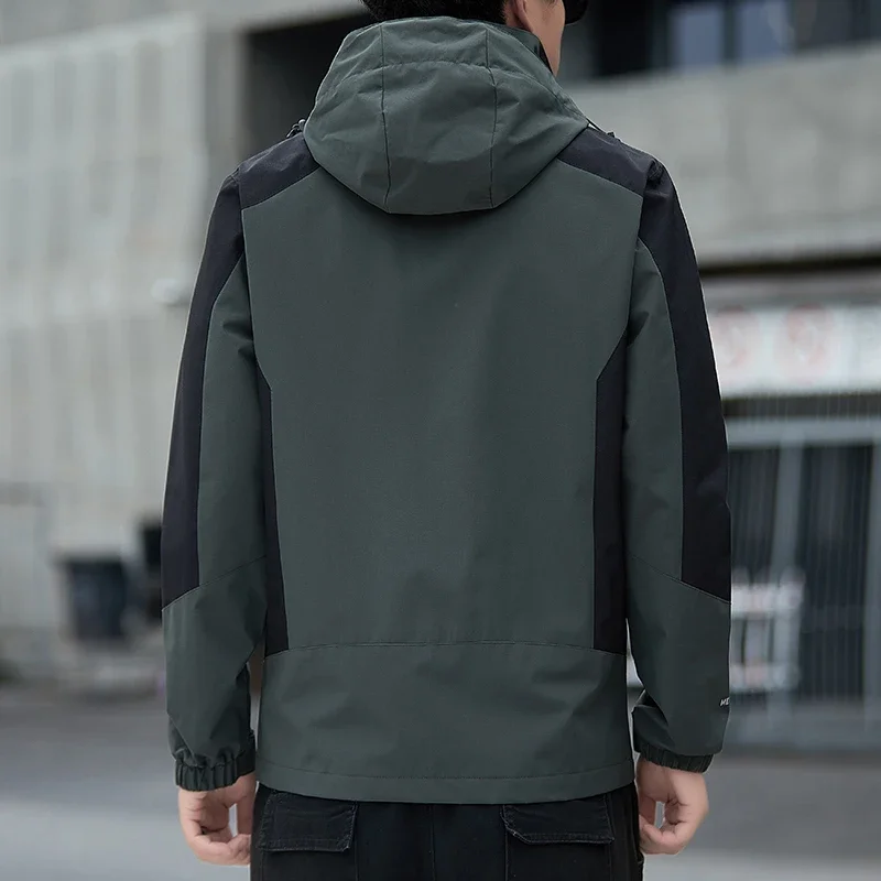 2025 الخريف الشتاء سترة واقية جاكيتات للرجال مقنعين رحلة ملابس عصرية المرقعة جودة عالية #2