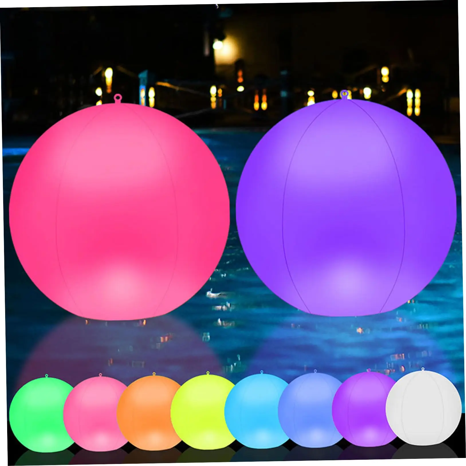 Floating Pool Light 13.4 Inch Solar Pond Lights 16 RGB Color Changing with Remote Control for Kids Light up Dimmable Ball Decor