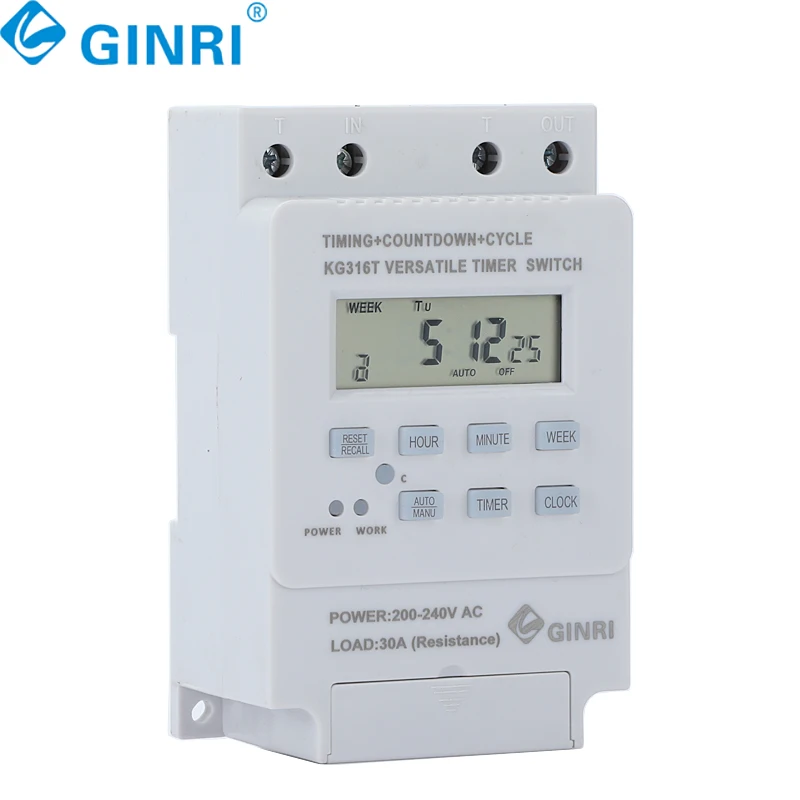 3PCS KG316T 220V Timing Switch Time Control Switch Microcomputer Automatic Street Lamp Billboard Time Controller