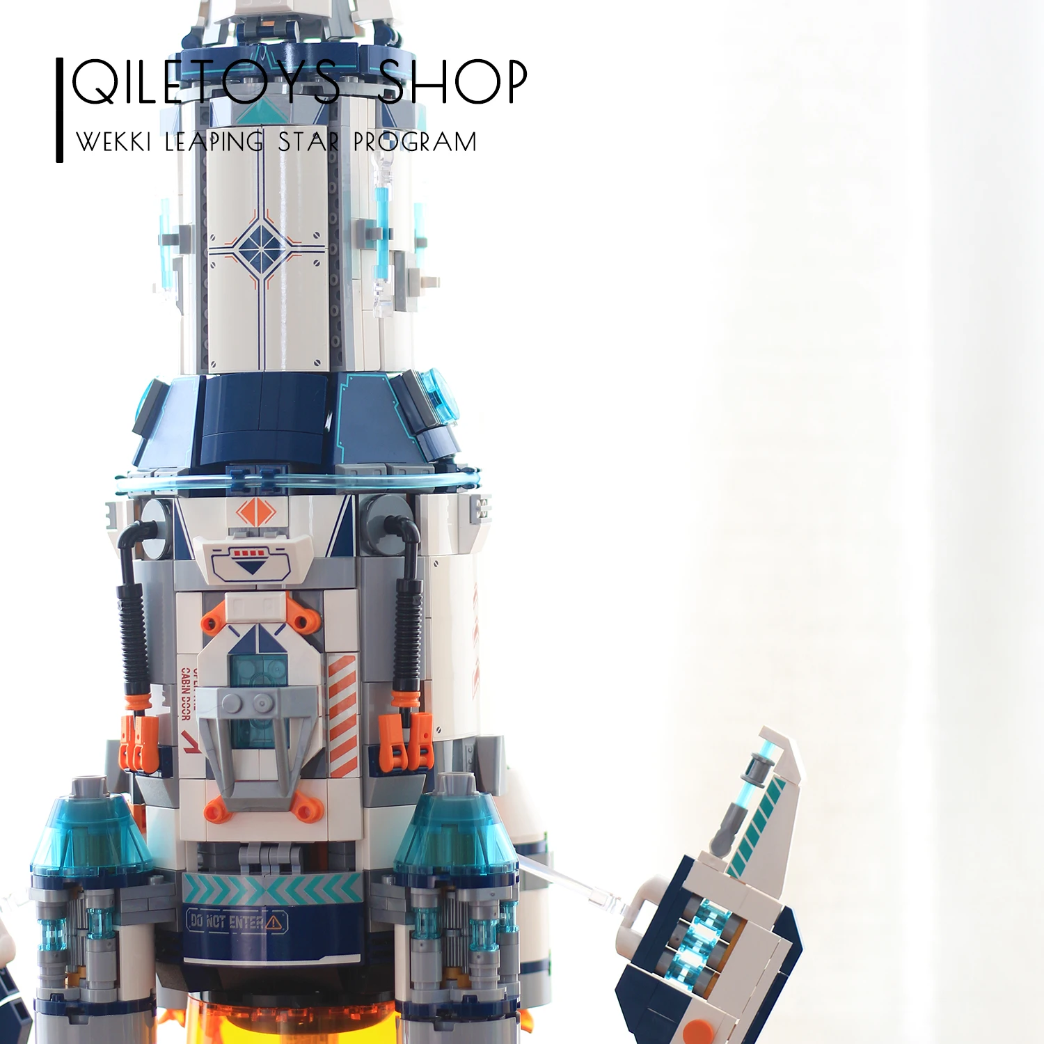 IN MAGAZZINO MOC Tecnico Spazio Razzo Building Blocks Mattoni Modello di assemblaggioGiocattoli per bambini Compleanno Set regalo di Natale