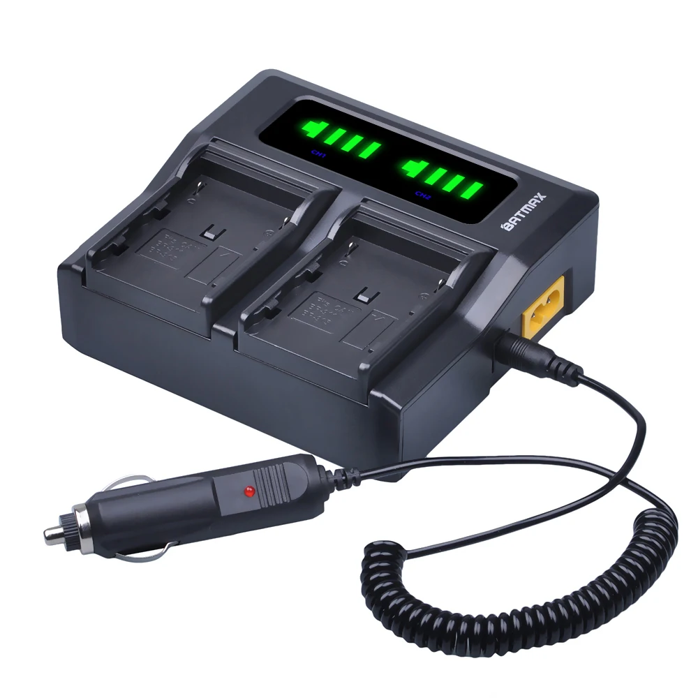 Batmax LED Rapid Dual Charger for Canon BP-911, BP-970G, BP-914, BP-915, BP-924, BP-927, BP-930, BP-930E, BP-930R, BP-941,