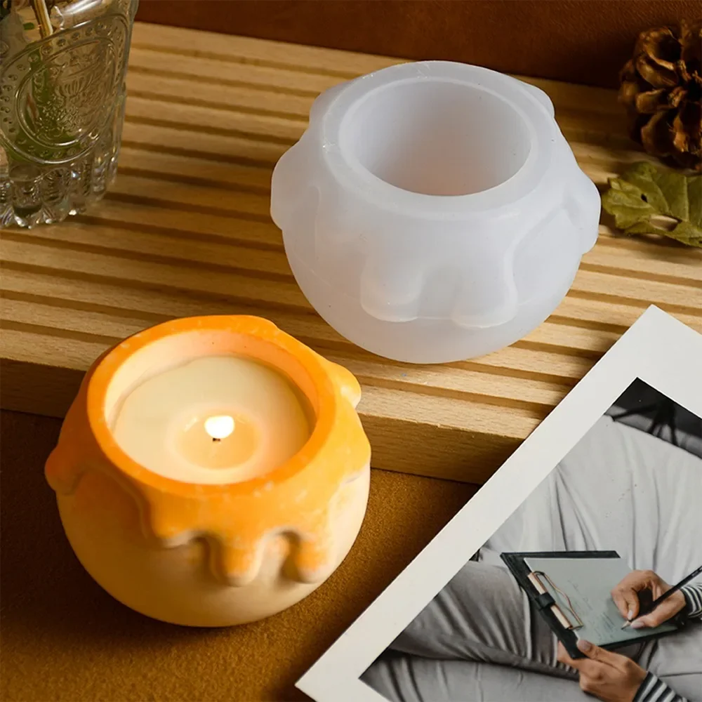 Cream Honey Jar Candle Cup Silicone Mold DIY Handmade Jewelry Storage Box Resin Mould Gypsum Making Tool Craft Gifts Home Decor - Image 3