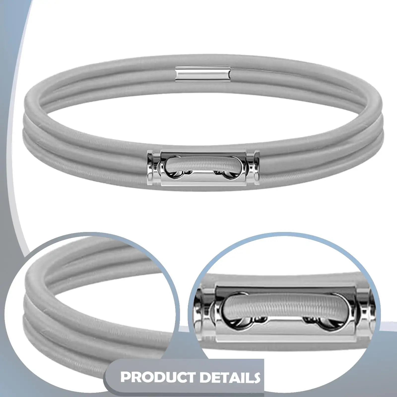 2-5pack Trash Can Rubber Band Versatile Elastic Loop for Beach Towels Yoga Mats