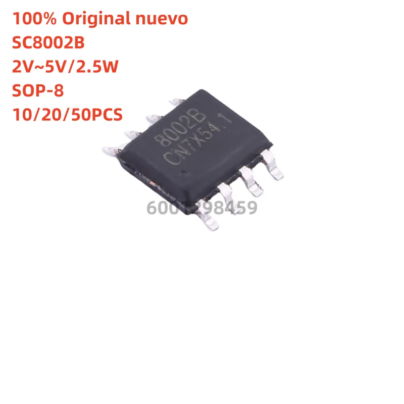 100% original nuevo 10pcs - 50pcs  SC8002B  SOP-8 3W Universal Audio Power Amplifier IC IC Chip is compatible with LM4871