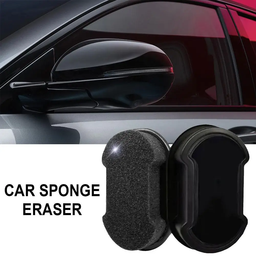 Toallitas de esponja para coche, limpiacristales hidrofóbicos para parabrisas, iluminador de ventanas, limpiador de vidrio reforzado portátil, borrador de esponja para coche, 1 unidad