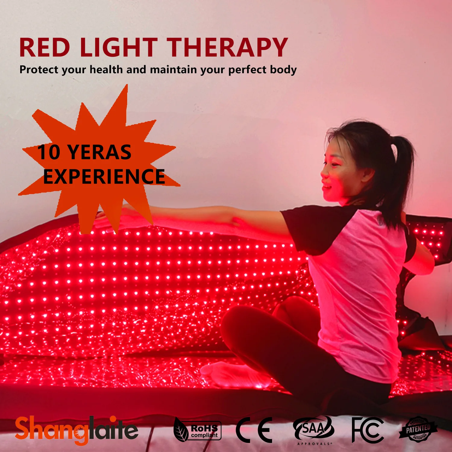 Red Light Therapy Sleeping Bag 1.8m Large Red Light Therapy Blanket 2400 Light Pad