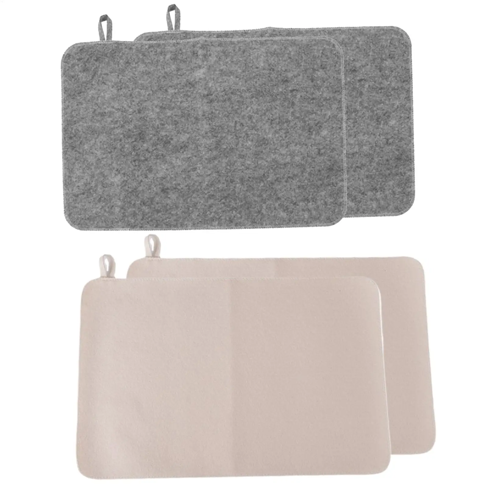 50x33cm Sauna Mat 2pcs Sauna Seat Cover Felt Cushion Steam Room soft and comfortable Water Absorbent Heat Insulation Protector
