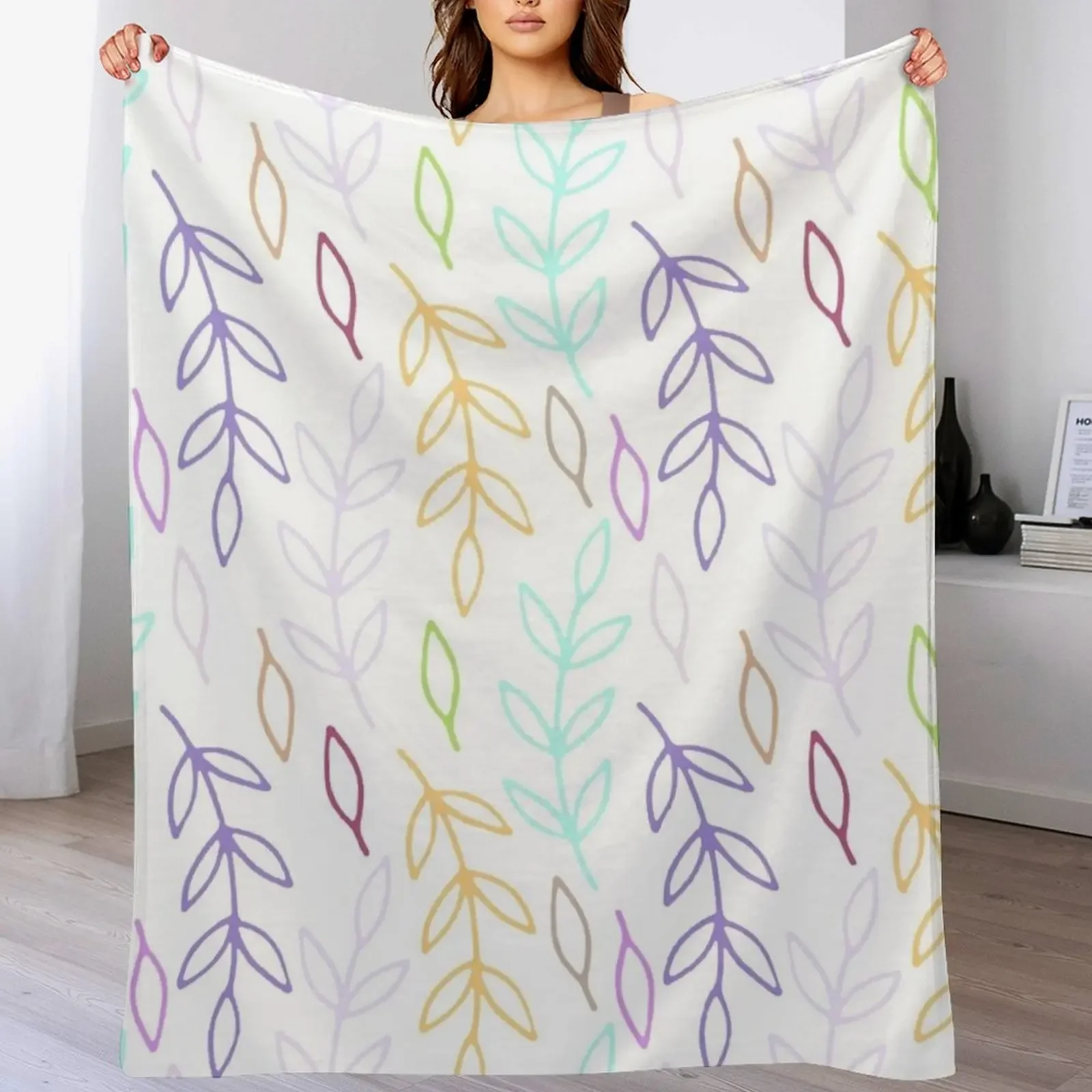MULTI COLOUR Throw Blanket Multi Purpose Soft Warm Blanket for Home Travel
