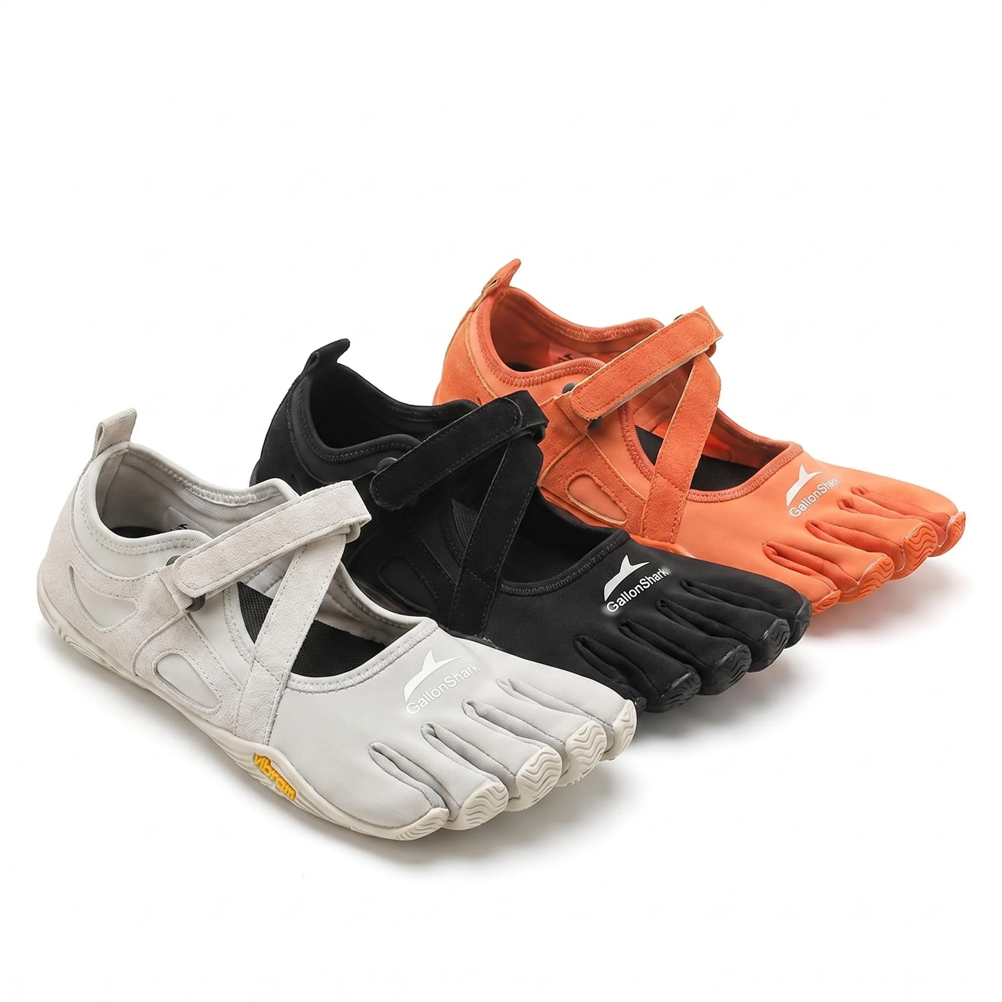 Five Toe Barefoot Sport Shoes Magic Strap Design Breathable Stretchy Washable Lightweight Training Sneakers