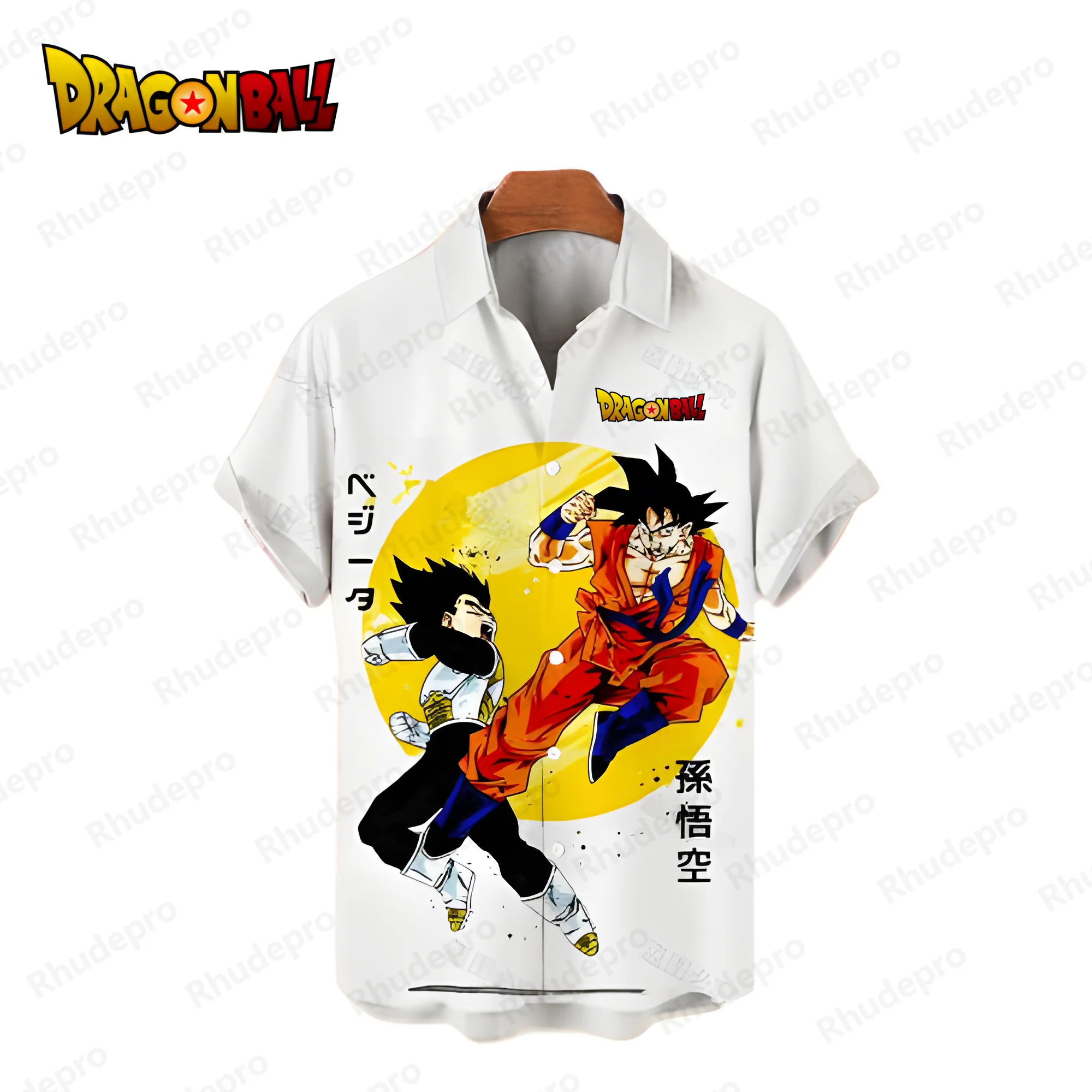 Men's Shirts Vegeta Dragon Ball Z Fashion Hawaiian Shirt 2024 Shirts and Blouses Summer Streetwear Oversized Cool Goku Y2k