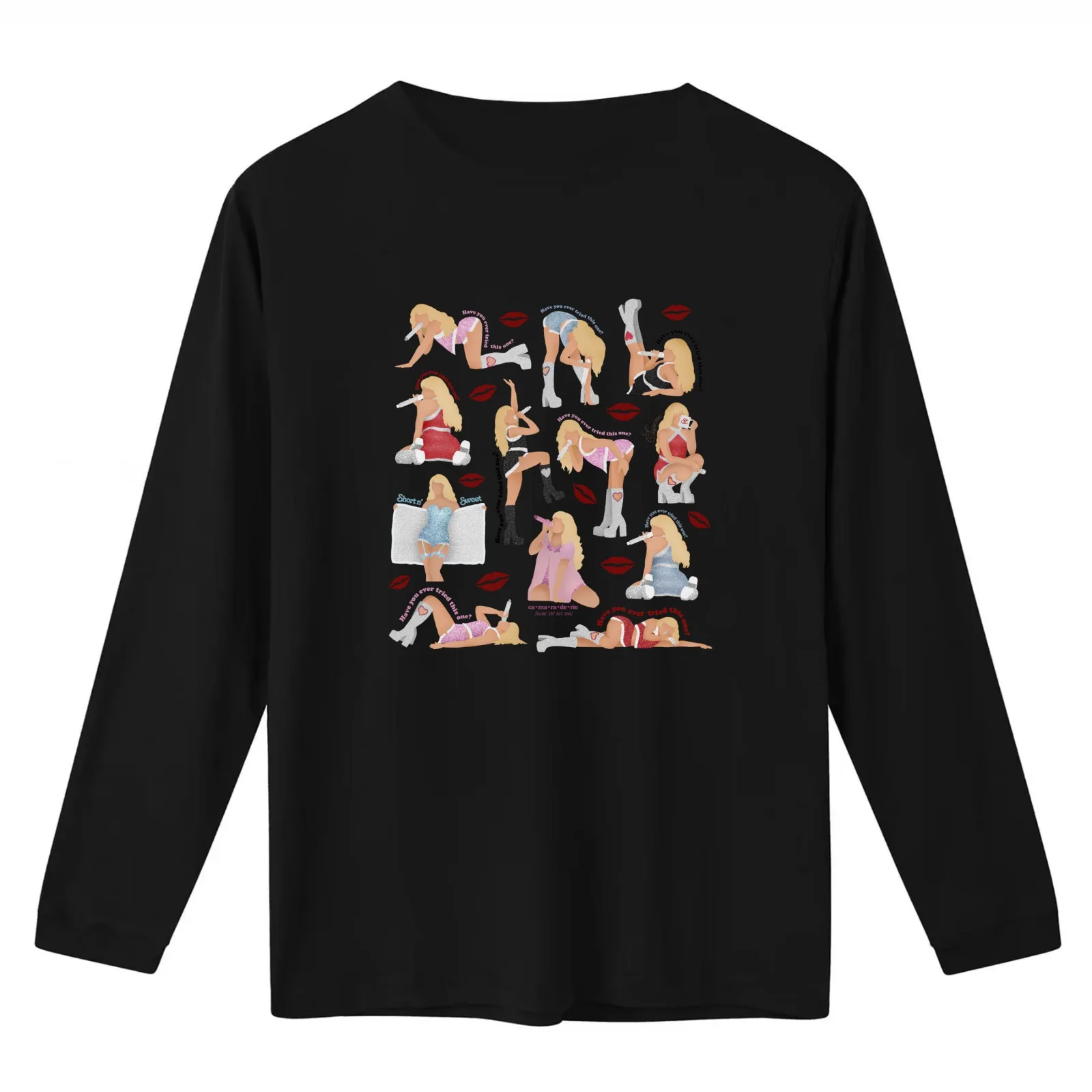 Juno Positions Short n Sweet Tour T-Shirt Summer Casual Cotton Tee Oversized Streetwear Tops Vintage Graphic Print
