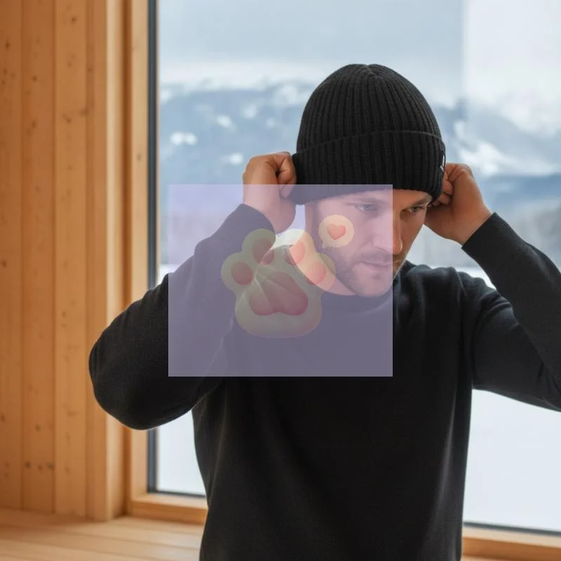 Thick Fleece Lined Wool Knit Beanie Hat Men Women, Warm Windproof Solid Cap for Outdoor Skiing Hiking Cycling Cold Weather Use