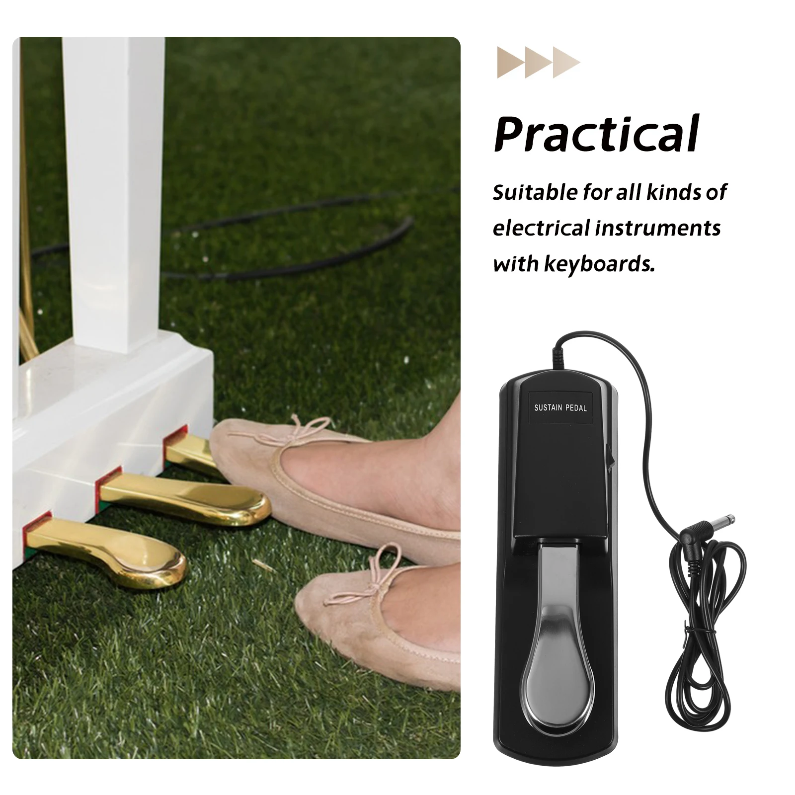 

Sustain Pedal Damper for Electric Piano Keyboard Electronic Drum Musical Instrument Accessories