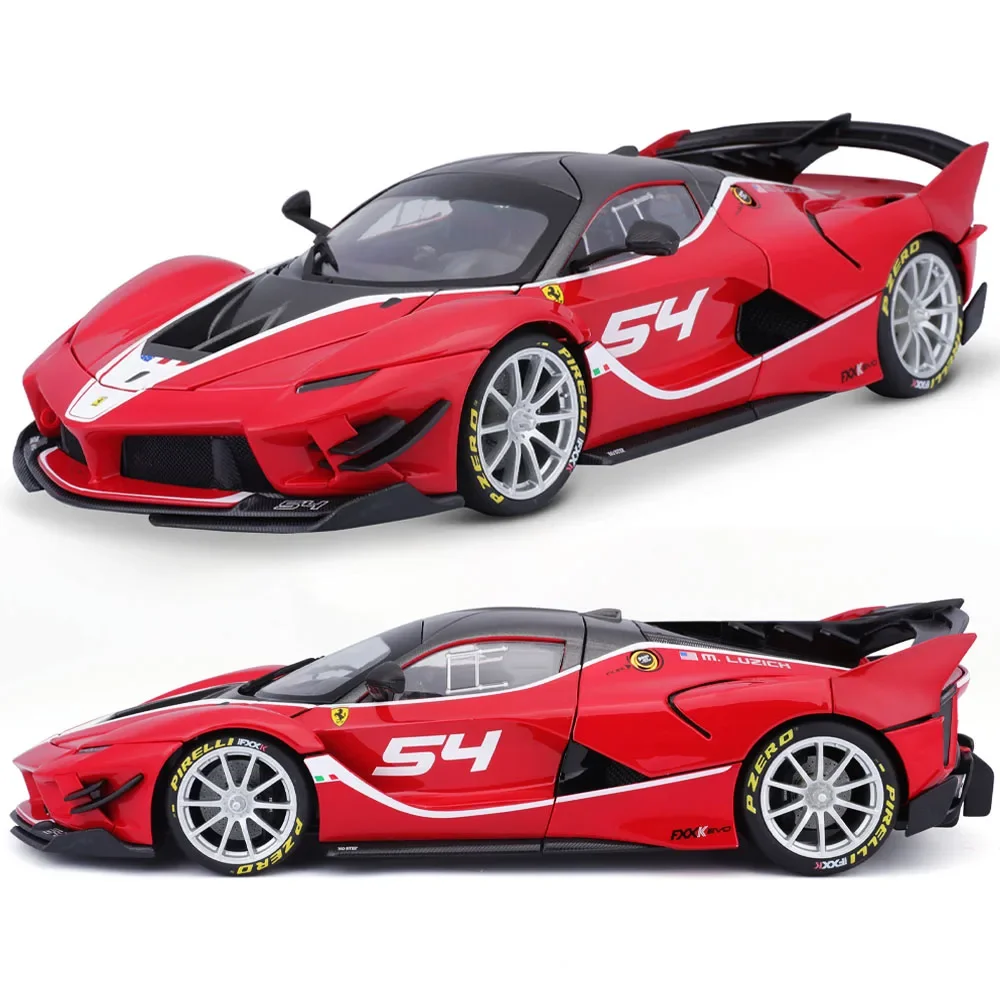 Bburago 1:18 Ferrari FXX K EVO Refined Version Sports Car Static Simulation Die Cast Vehicles Collectible Model Car Toys