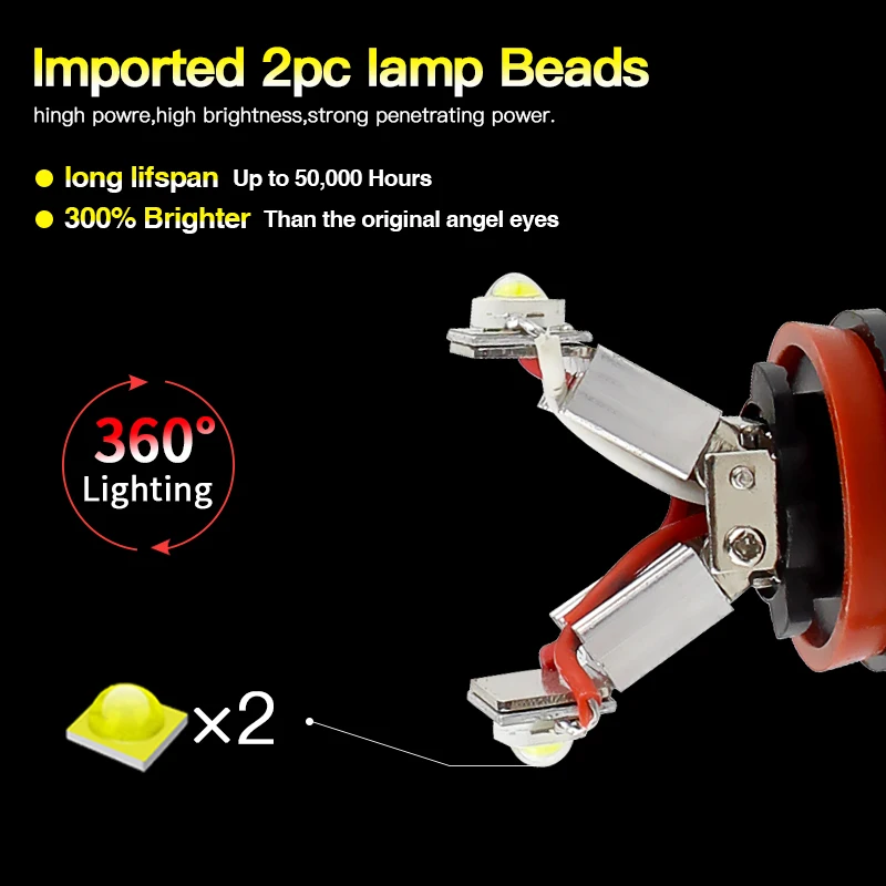 2PC Car Angel Eyes …