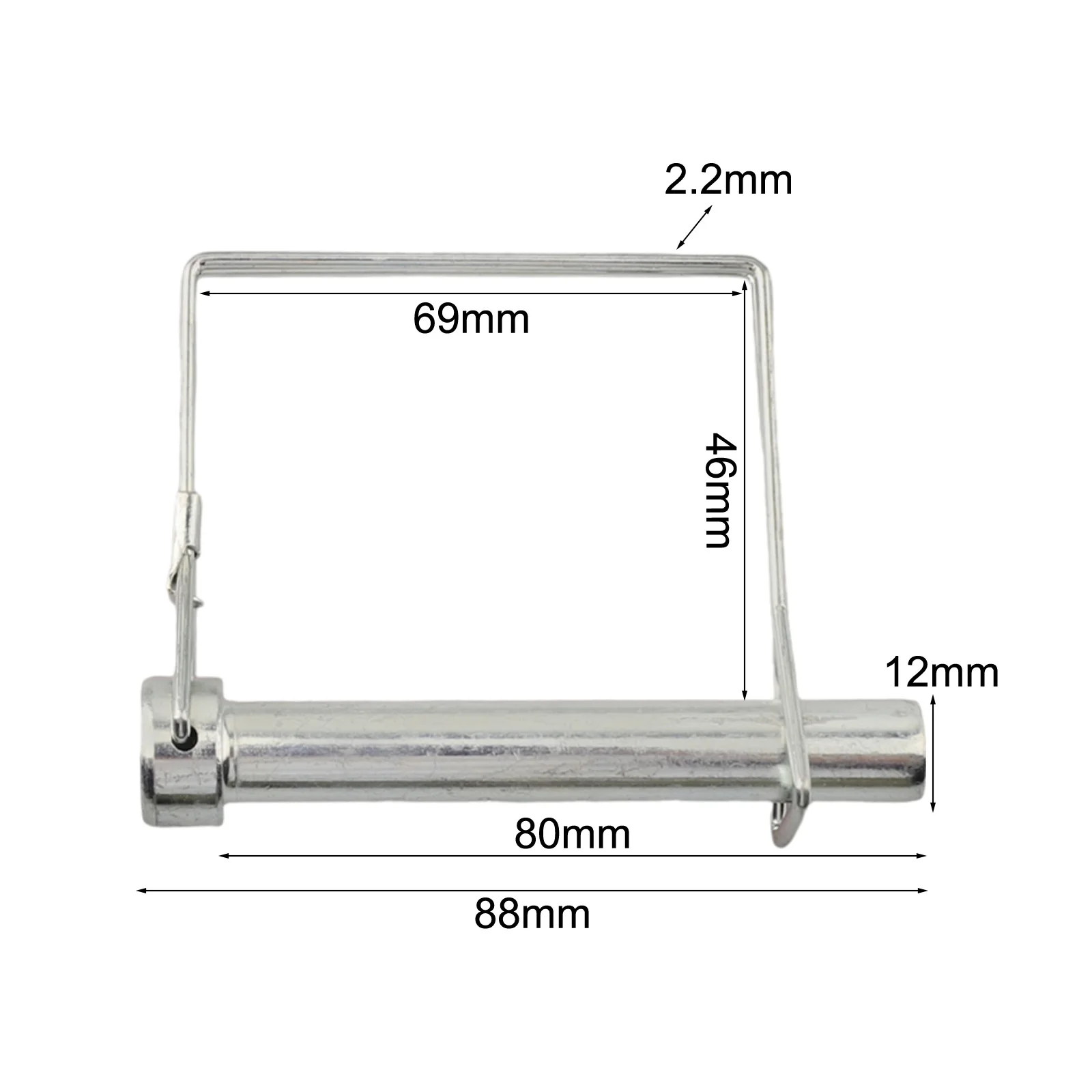 Latch Pin Quick Lock Pin For Fixing Objects Carbon Steel Easy To Install High-quality Material Manual Measurement