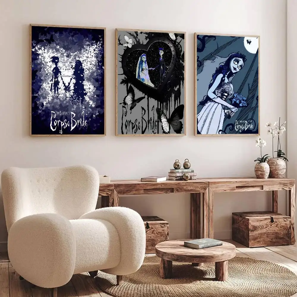 Cartoon Hot Anime Movie C-Corpse B-Bride Manga Posters Fancy Wall Sticker for Living Room Bar Decoration Wall Decor