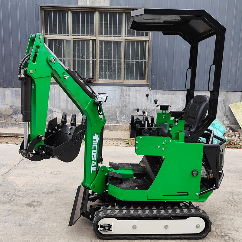 Customized For Sale Mini Excavator 1Ton Digger China Crawler Excavator Home And Garden Tools Farm Equipment