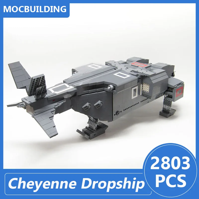 Cheyenne Dropship UD-4L Mini Scale Model Moc Building Blocks Diy Assemble Bricks Space Series Educational Xmas Toys Gift 2803PCS