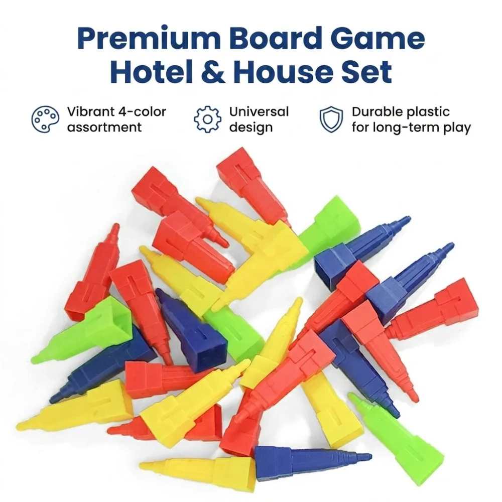 50 Pcs/lot Plastic 4 Colors Pawns Building Chess Pieces Board Card Games Accessories For Business Strategy Game