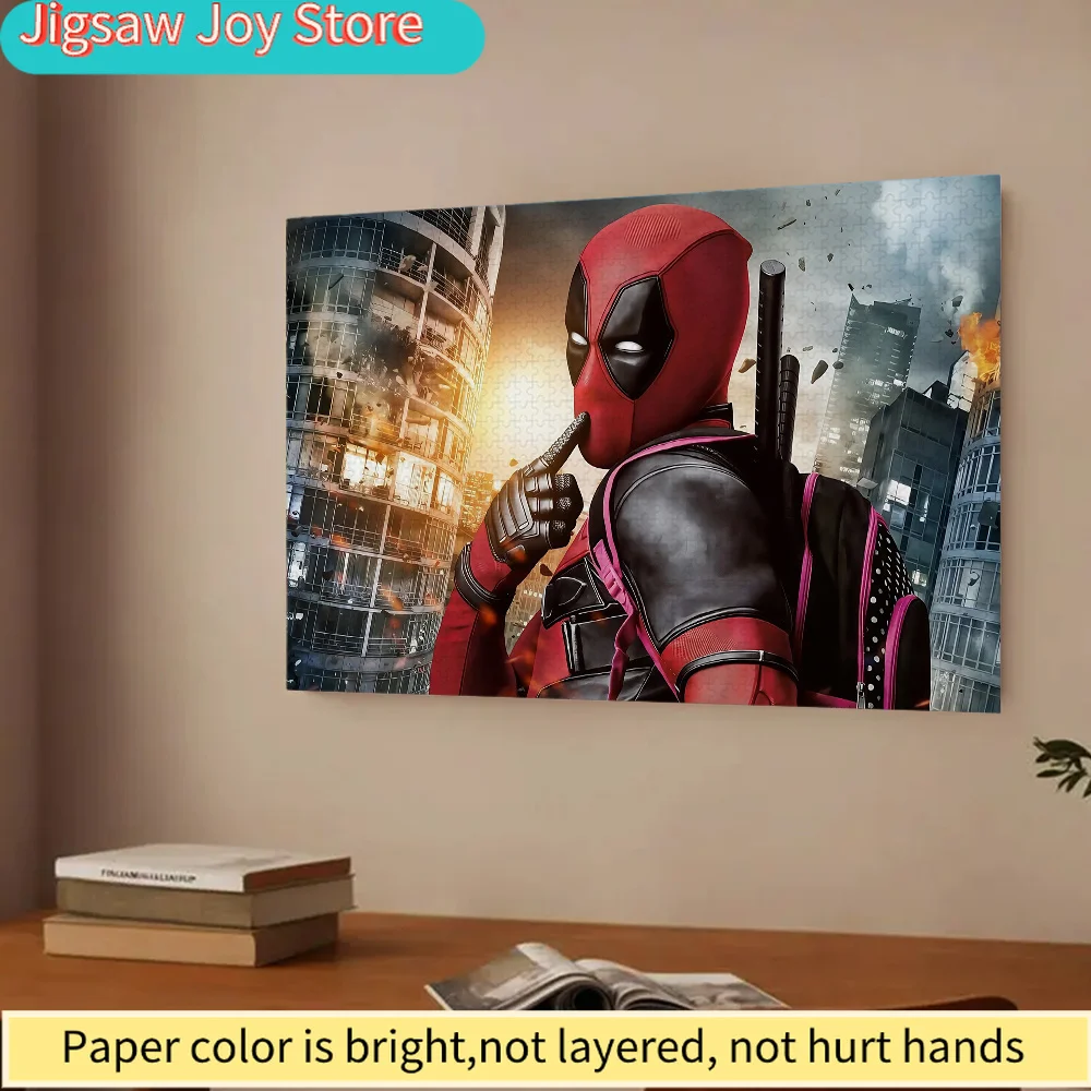 

Пазл MARVEL Deadpool - Городская сцена с динамичными цветами, 74,93x50,04 см, из плотного картона, головоломка для взрослых и F