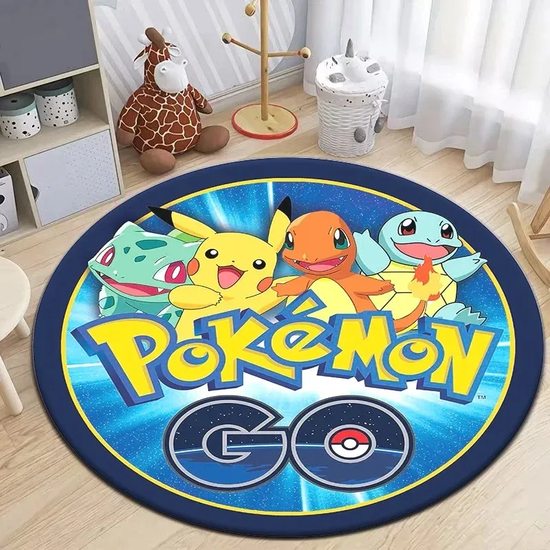 Cute cartoon Star Stitch round carpet home living room bedroom room kawaii decorative carpet children play non-slip soft carpet