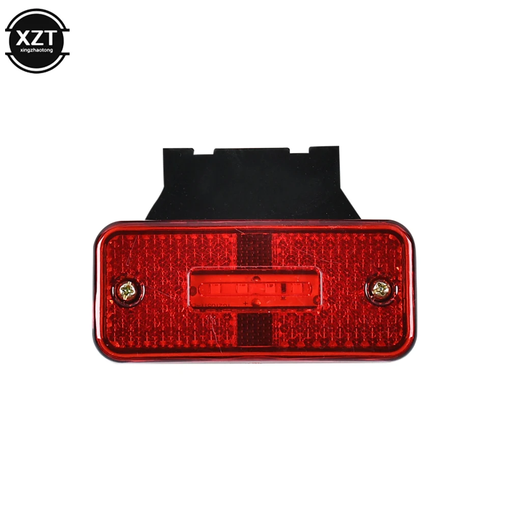 24V Led Side Marker Light with Bracket Truck Clearance Lamp Tail Light Trailer Tractor Lorry Warning Parking Lamp