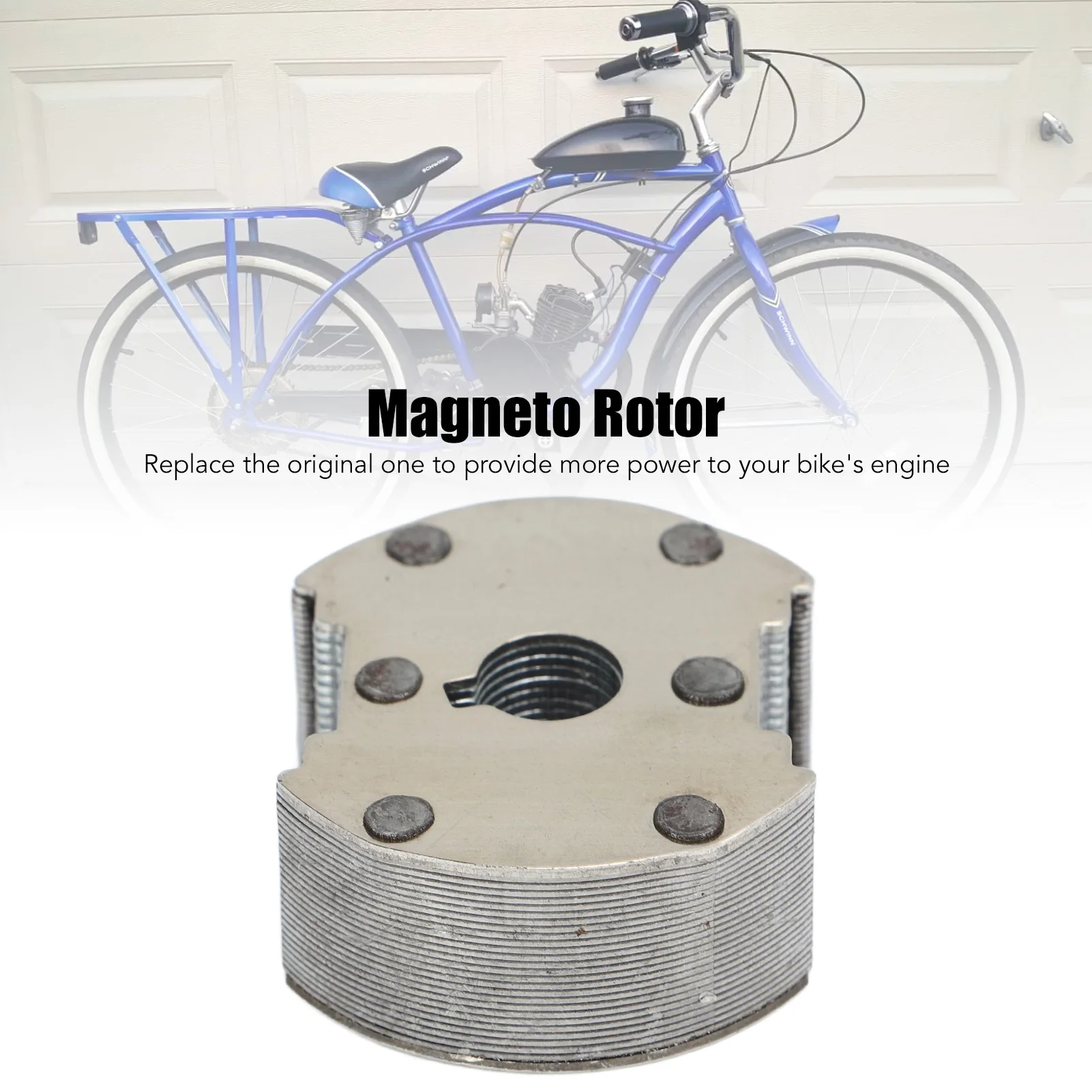 Engine Magneto Motor Rotor Magnet Steel Alloy for 49cc 60cc 66c 68cc Motorized Bike Bicycle