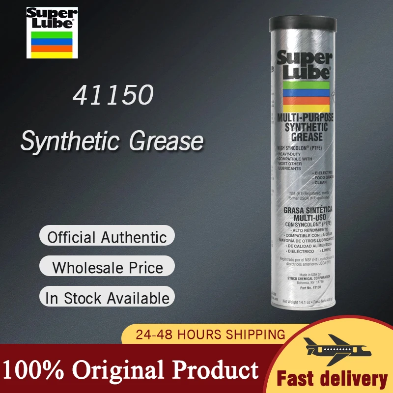 

Super Lube 41150 Multi-purpose Synthetic Grease with PTFE NSF 400G Lubricating Grease Superlube 41150