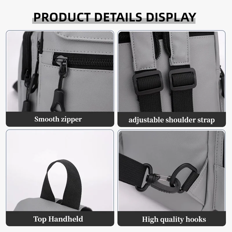 유행하는 다기능 가슴 가방, 사이클링 가슴 가방, 남성용 미니 백팩, 일상 출퇴근, 야외 스포츠, 여행에 적합