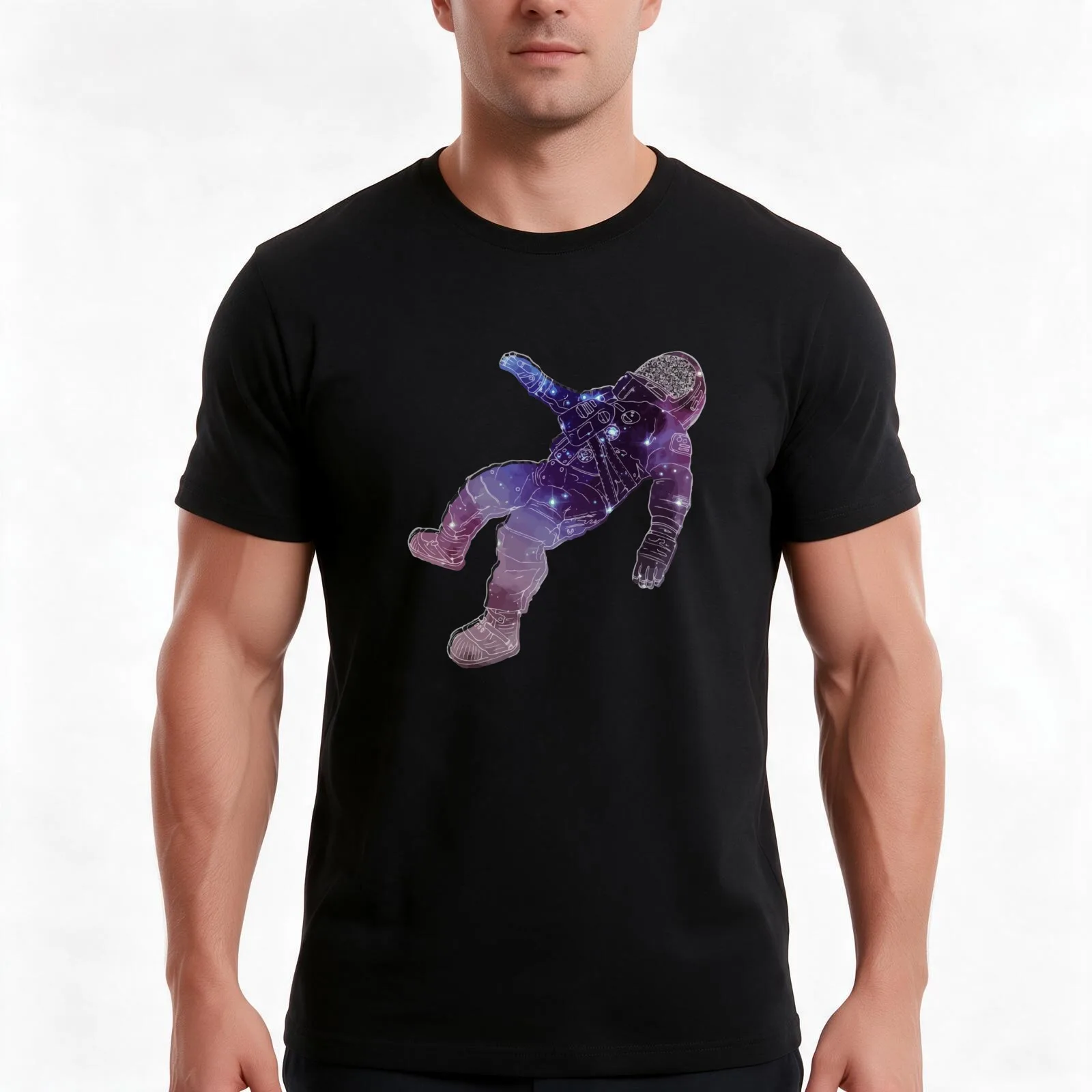 The Blue Stones Band Astronaut - Black Holes Album T-Shirt, Summer Casual Cotton Tee, Oversized Streetwear Tops, 100% Cotton