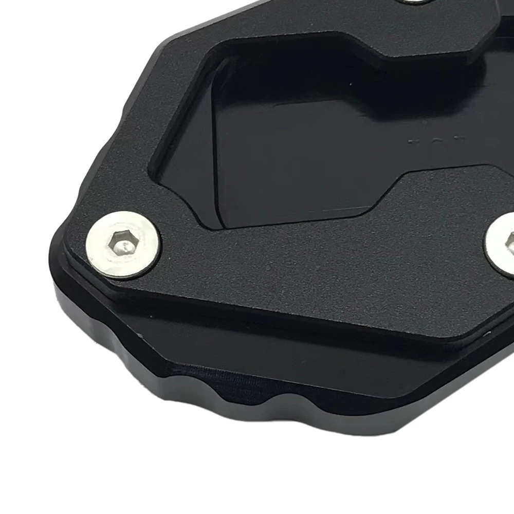 T47C_For Yamaha MT-09 Tracer MT09 TRACER900 XSR900 دراجة نارية مسنده الجانب حامل تمديد الوسادة لوحة تكبير الأسود #6