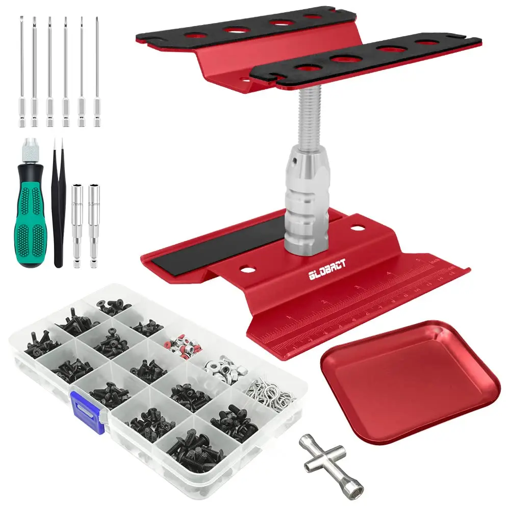 

Рабочая подставка для ремонта радиоуправляемых автомобилей GLOBACT и комплект радиоуправляемых винтов 5221 шт. с поддоном для радиоуправляемых отверток для радиоуправляемых автомобилей 1/8 1/10 1/12 1/16 1/18