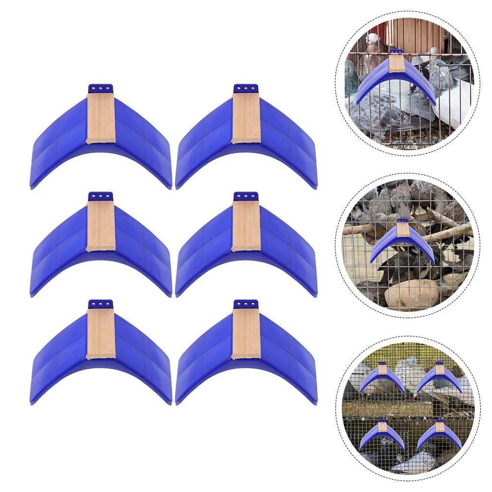 6pcs Durable Pigeon Rest Stand Wooden Perch Frame for Pet Bird Perfect Playground for Your Little Pigeon