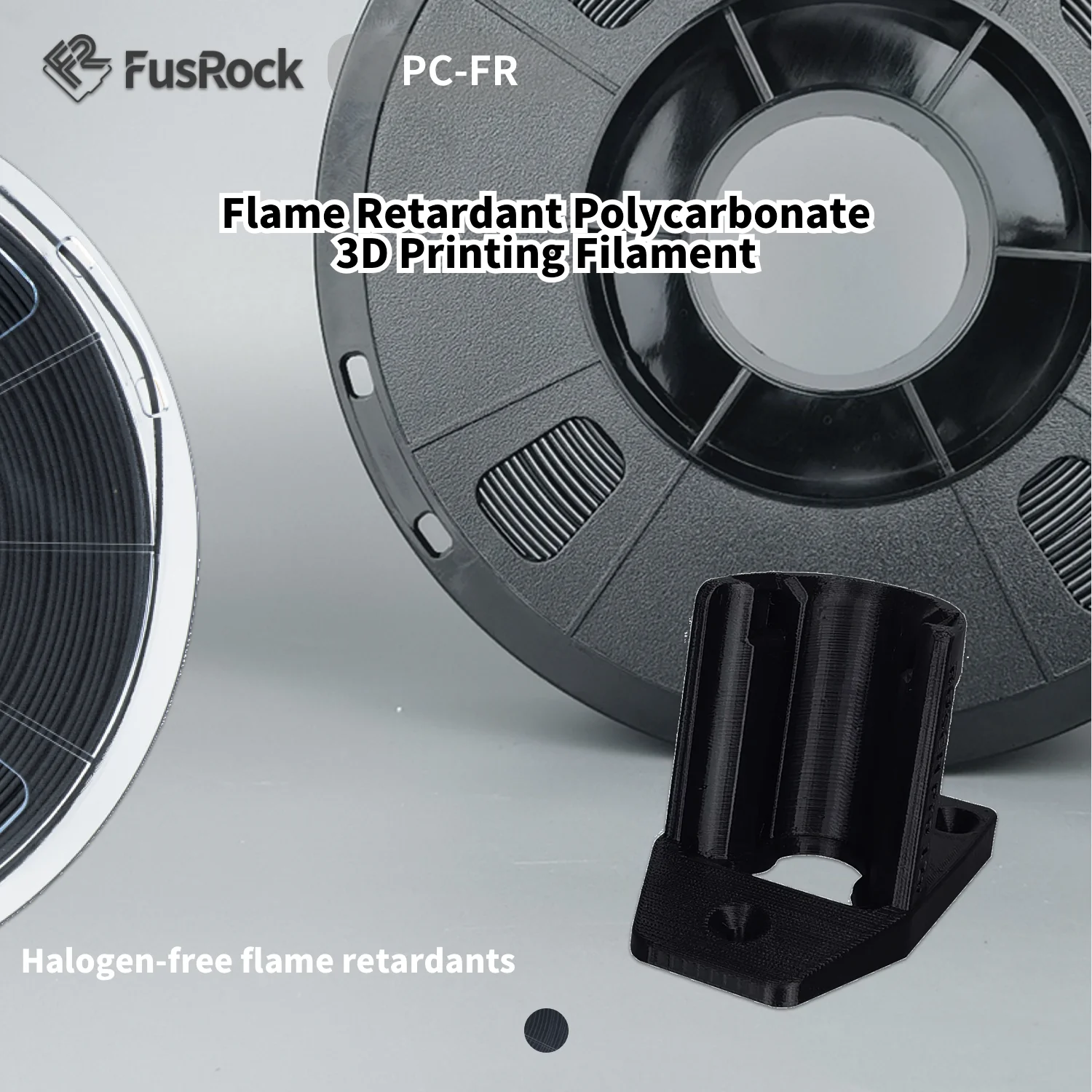 FusRock PC-FR  Flame Retardant Polycarbonate  3D Printing Filament  1.75mm 3D filament PC