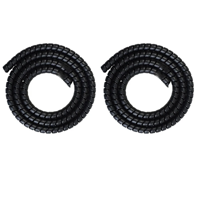 4X Scooter Line Spiral Color Change Tube Protector 1M Length Winding Tubes For Xiaomi M365 Pro Accessories, Black