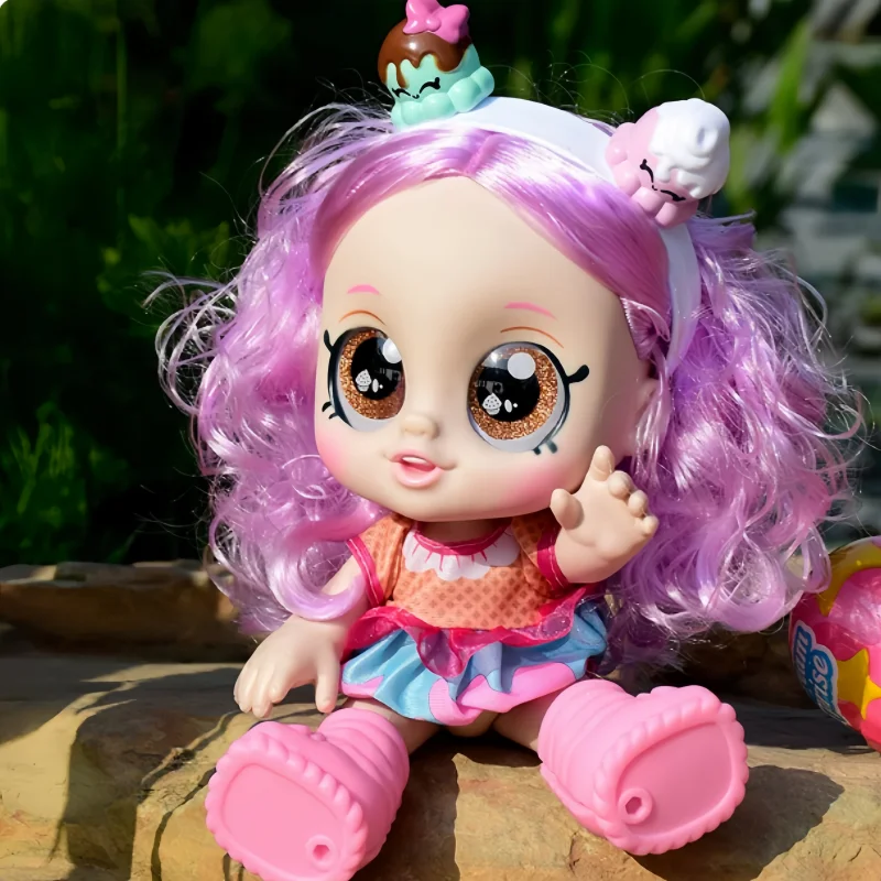 Bambola Musicale Regina dei Cristalli di Ghiaccio Kindi Kids con Gioielli, Borsetta e Accessori, Giocattolo per Bambine