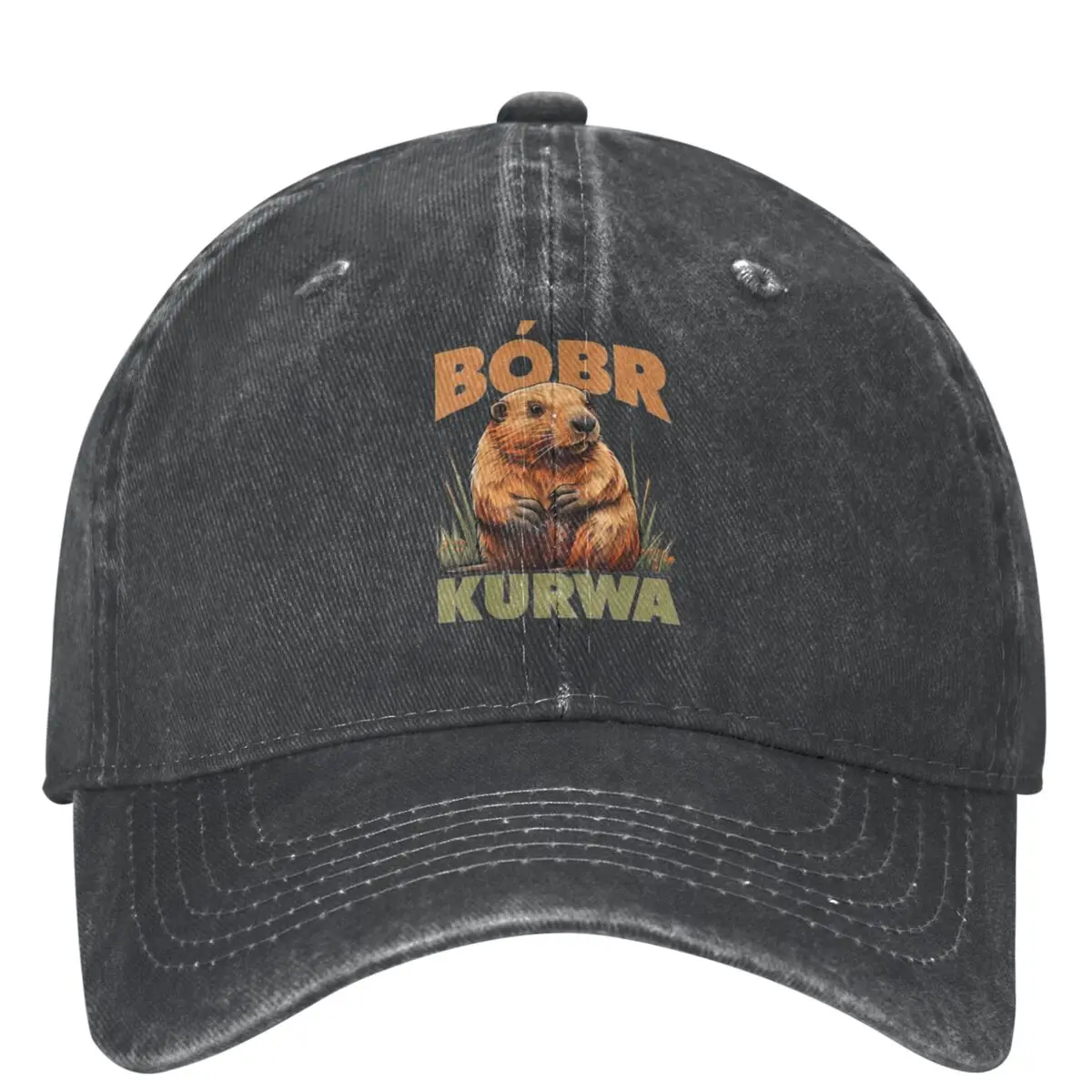 

Bobr Bober Kurwa Casual Baseball Cap Polish Internet Meme Running Hippie Trucker Hat Spring Female Male Fashion Baseball Caps