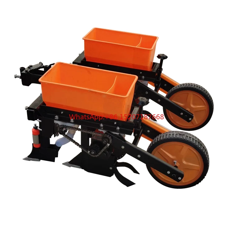 

2 rows seminatrice corn planter with fertilizer