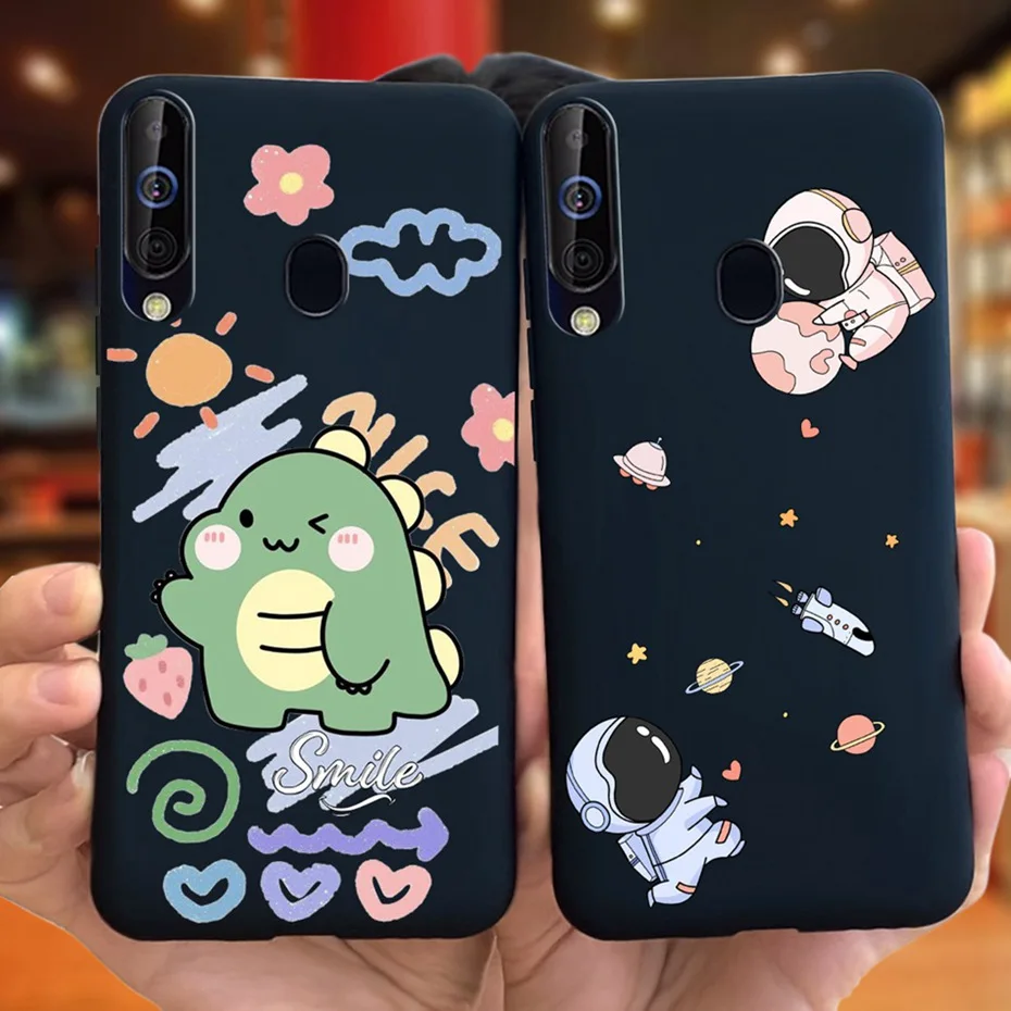 Phone Case For Samsung Galaxy A60 Cute Cartoon Candy Color Soft Silicon TPU Cases For Samsung M40 A60 SM-A606F A606Y M405F